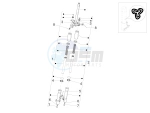 Liberty 150 4t e3 moc drawing Fork components (Wuxi Top)