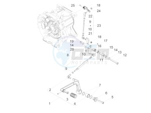 MGX 21 FLYING FORTRESS 1380 EMEA drawing Gear lever