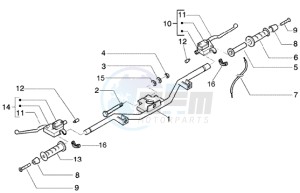 Beverly 250 (USA) USA drawing Handlebar - Brake Pump