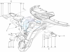 Typhoon 50 2T E2 (EMEA) drawing Rear headlamps - Turn signal lamps