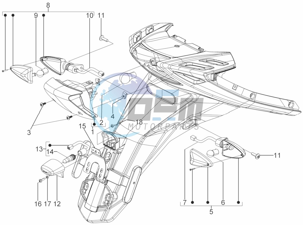 Rear headlamps - Turn signal lamps