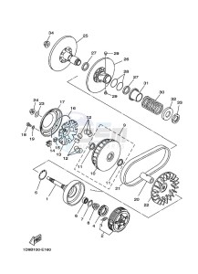 YFM450FWBD KODIAK 450 EPS (BHT2) drawing CLUTCH