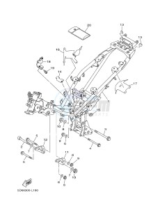 T135 T135FI CRYPTON X (5D67) drawing FRAME