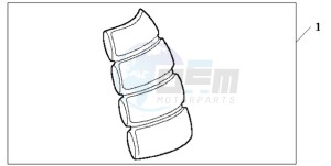 CB600FA9 Spain - (SP / ABS 25K) drawing TANK PAD 2