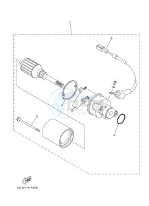 TT-R50 TT-R50E (2CJB 2CJC) drawing STARTING MOTOR