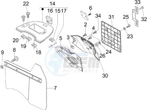 LX 125 4T ie E3 Touring drawing Rear cover - Splash guard