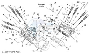 Shiver 750 drawing Cylinder head - valves