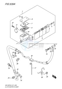 GSX-1250F ABS EU drawing CLUTCH MASTER CYLINDER