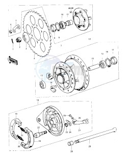 KE 125 A [KE125] (A3-A6) [KE125] drawing REAR HUB_BRAKE -- 76-79- -