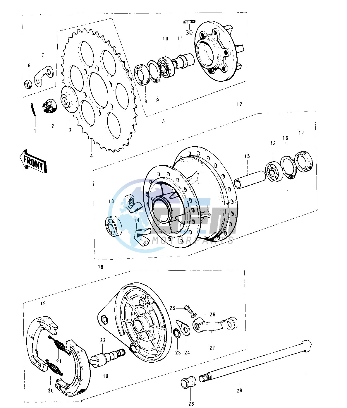 REAR HUB_BRAKE -- 76-79- -