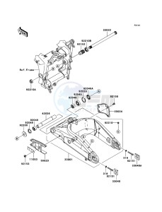 NINJA_ZX-6R ZX636C6F FR GB XX (EU ME A(FRICA) drawing Swingarm