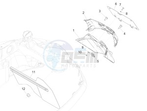 GTS 300 ie Super ABS (USA) (AU, HK) drawing Rear cover - Splash guard