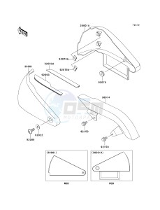 VN 800B [VULCAN 800 CLASSIC] (B6-B9) [VULCAN 800 CLASSIC] drawing SIDE COVERS_CHAIN COVER