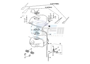 TZR 50 drawing FUEL TANK