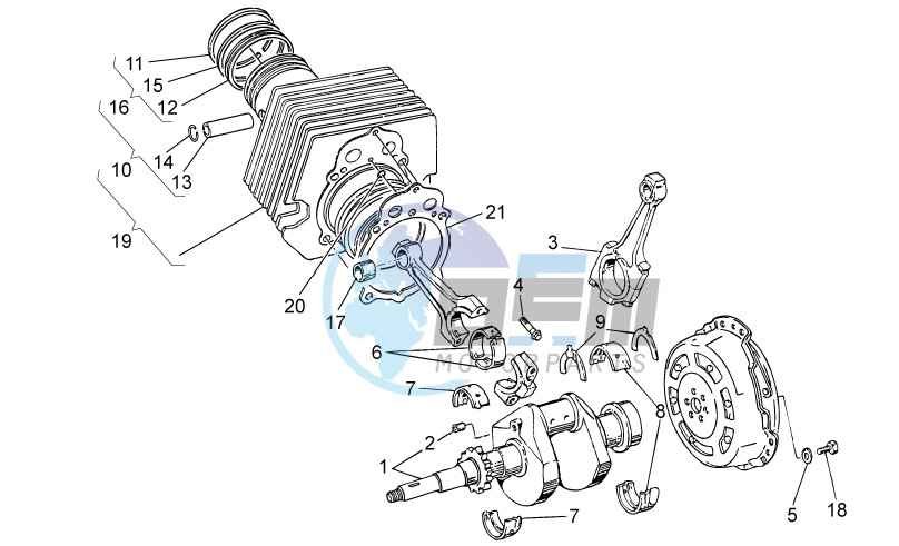 Crankshaft cpl.