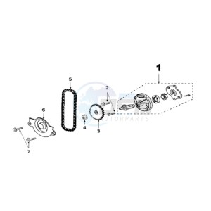 SUM 125 drawing OIL PUMP