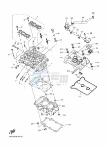 MT-25 MTN250-A (BGJ1) drawing CYLINDER HEAD