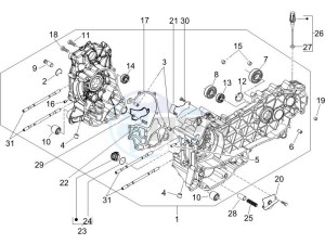 Liberty 125 4t ptt (I) Italy drawing Crankcase