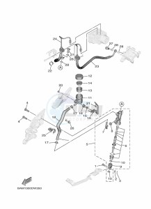 MT-09 SP MTN890D (BAM1) drawing REAR MASTER CYLINDER