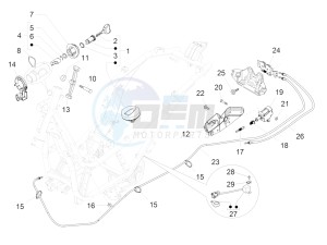 Beverly 300 ie ABS E4 (EMEA) drawing Locks