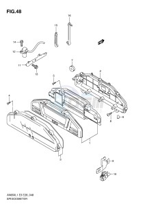 AN650 (E3-E28) Burgman drawing SPEEDOMETER (AN650AL1 E33)
