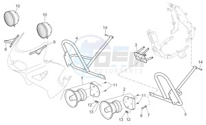 Pegaso 650 ie drawing Sirens - Headlights