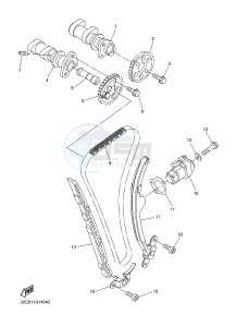 WR250R (32DT 32DS 32DU) drawing CAMSHAFT & CHAIN