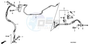 FES1259 Europe Direct - (ED / 2ED) drawing REAR BRAKE PIPE (FES125)(FES150)