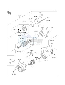 KAF 950 F [MULE 4010 DIESEL 4X4] (F9F-FAF) FAF drawing STARTER MOTOR