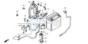 ST1100A drawing BATTERY