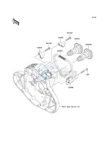 VN 2000 H [VULCAN 2000 CLASSIC] (8F-9F) 0H9F drawing CAMSHAFT-- S- -_TENSIONER