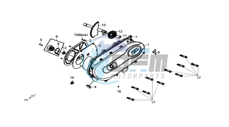 CRANKCASE COVER LEFT