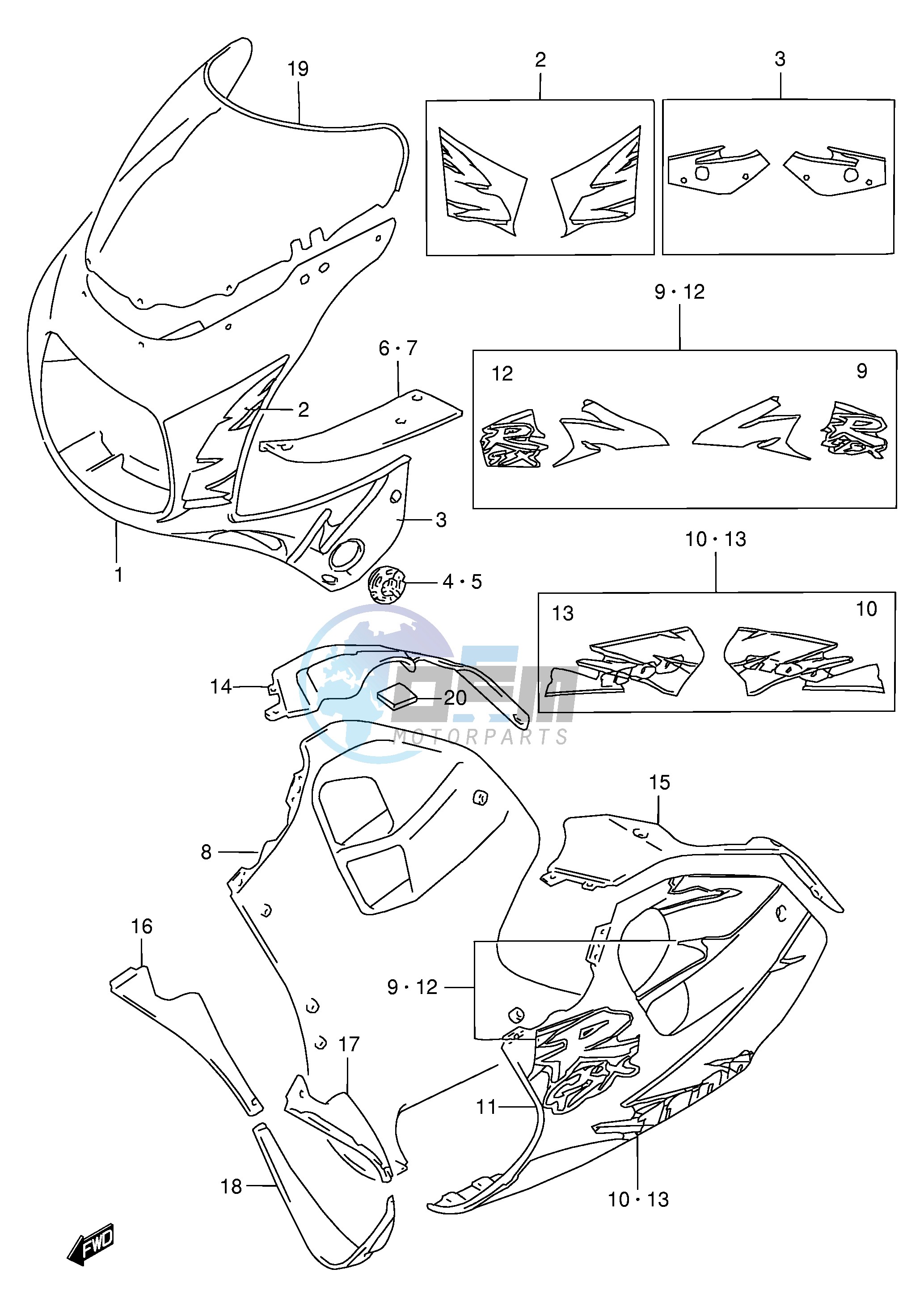 COWLING BODY (MODEL S)