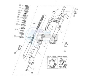 YQ AEROX 50 drawing FRONT FORK