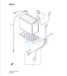 SV650/S drawing BATTERY (SV650SL1 E24)