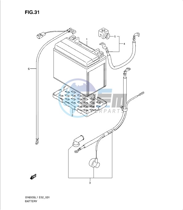 BATTERY (SV650SL1 E24)