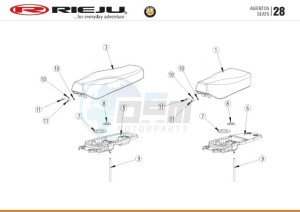 BYE-BIKE-EURO4-WHITE drawing SEAT