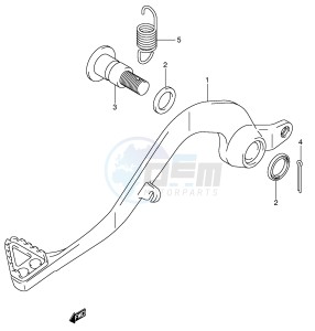 RM85 (P3-P28) drawing REAR BRAKE (MODEL K5 K6)