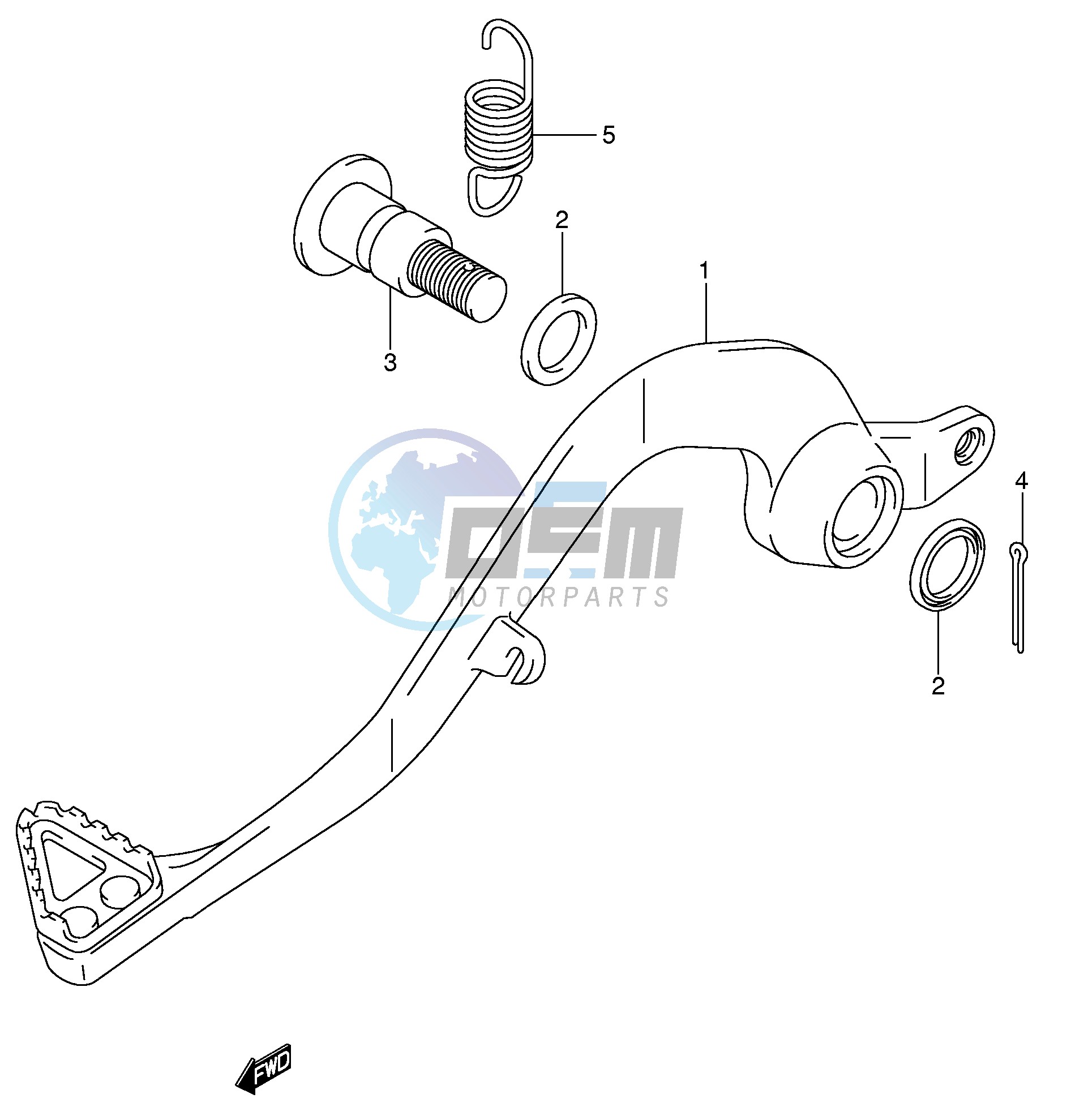 REAR BRAKE (MODEL K5 K6)