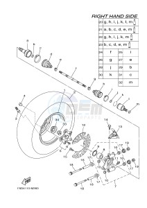 YFM550FWA YFM550DF GRIZZLY 550 (1NPF) drawing REAR WHEEL 2