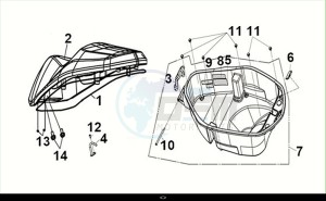 HD 300 (LS30W2Z1-EU) (M2) drawing LUGGAGEBOXDOUBLESEAT / HD300 (LS30W2Z1-EU) (M2)