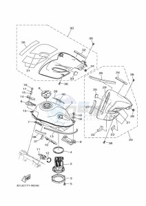 XT250 XT250N (B1UG) drawing FUEL TANK