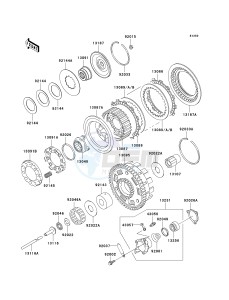 VN 1500 N [VULCAN 1500 CLASSIC FI] (N1-N3) [VULCAN 1500 CLASSIC FI] drawing CLUTCH