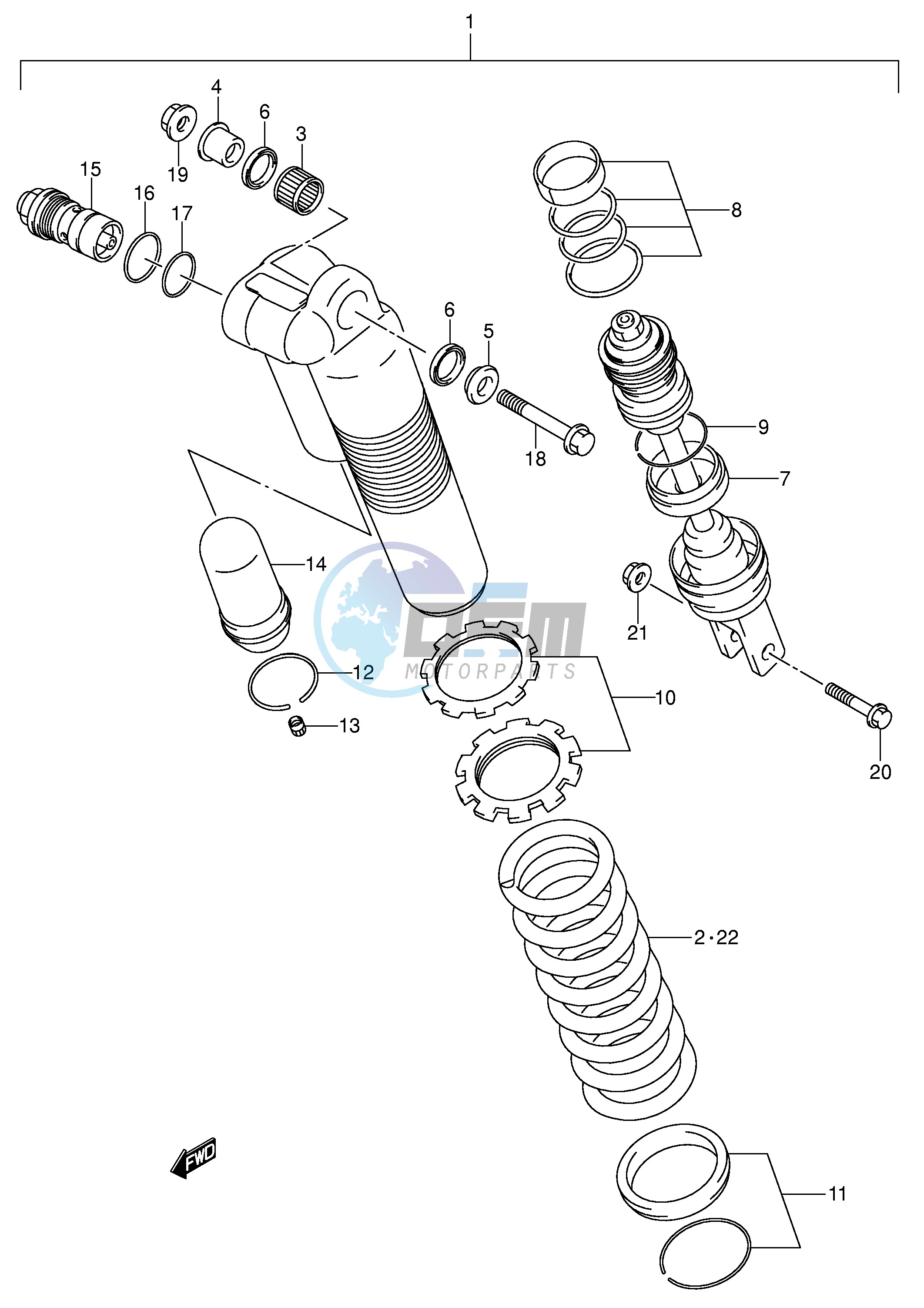 REAR SHOCK ABSORBER (MODEL K4)