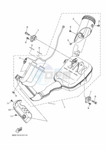 XSR700 MTM690 (BEE1) drawing EXHAUST