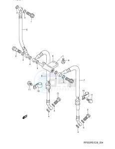 RF600R (E28) drawing FRONT BRAKE HOSE