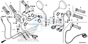 CB1100CAH UK - (E) drawing SWITCH/ CABLE