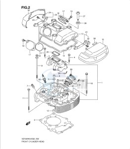 VZ1500K9 drawing FRONT CYLINDER HEAD