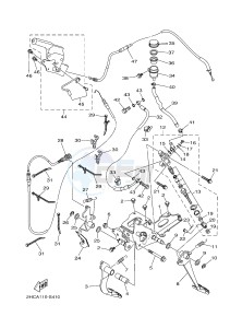 YXZ1000E YXZ10YMXH YXZ1000R EPS (2HCC) drawing PEDAL WIRE