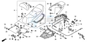 FJS600D 400 SILVER WING drawing SEAT